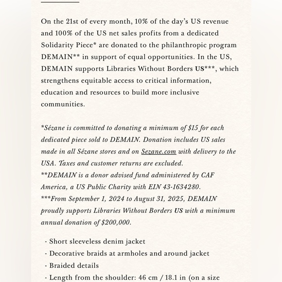 SEZANE VEST - Picture 10 of 10